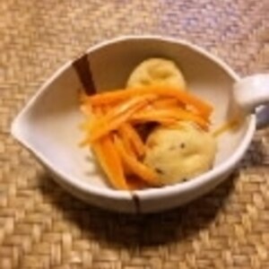 にんじんと厚揚げのめんつゆ炒め煮♪